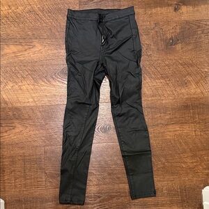 Faux Leather Black High Waisted Skinny Pants Size 5